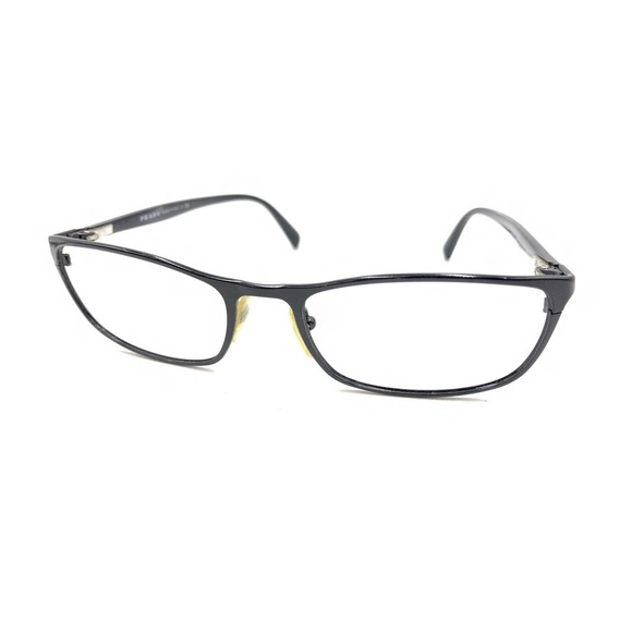 Prada VPR 51P 7AX-1O1 Black Silver Eyeglasses Frames 54-18 140 Italy Designer - Picture 8 of 12